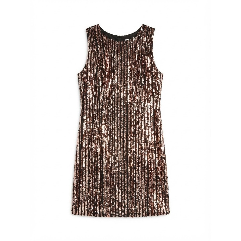 Torrid 2X Sequin dress Mini curvy holiday New years Gold Stretch Black